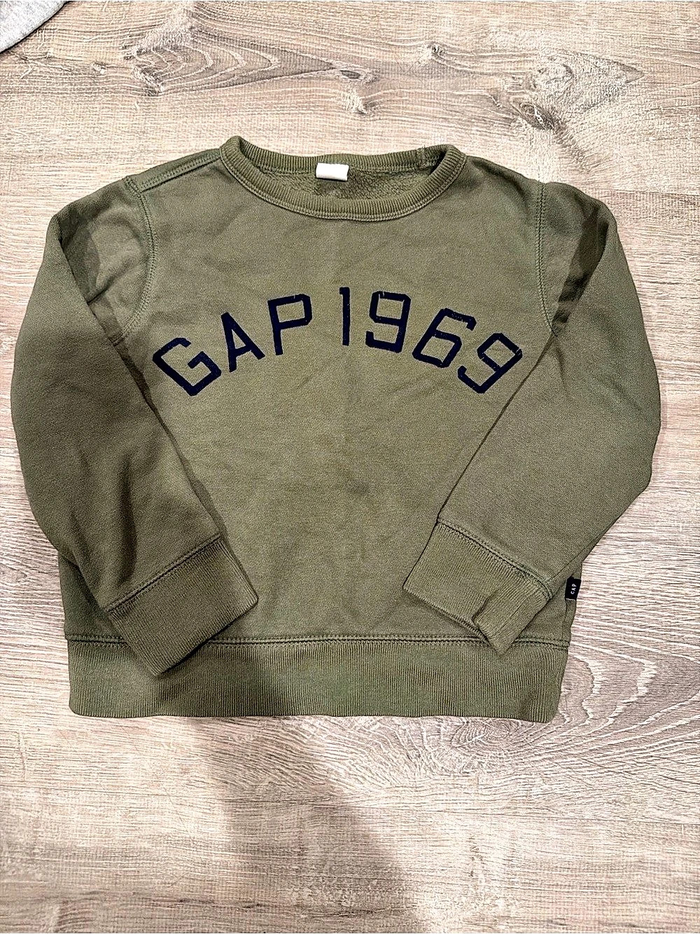 Gap 1969 Logo Sweatshirt in Green Size 5 Years Like New